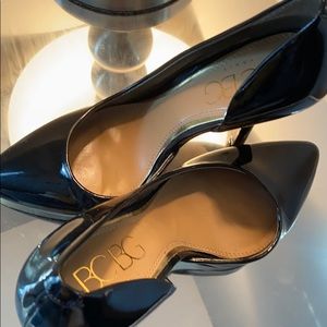 Black Patent Leather Heel